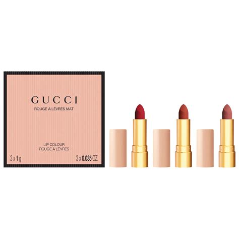 gucci mini 3 piece matte lipstick festive gift set|Mini Festive Matte Lipstick Gift Set .